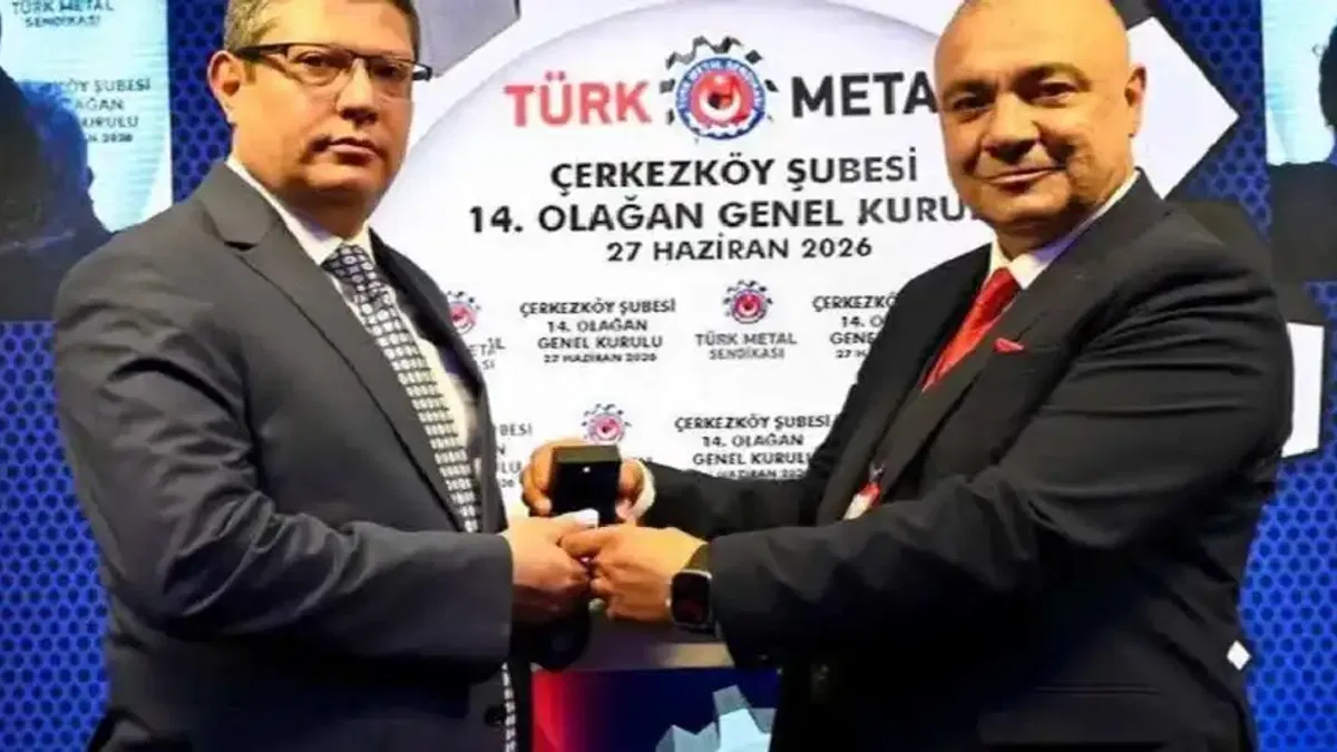 Türk Metal Çerkezköy Şubesi'nde genel kurul coşkusu