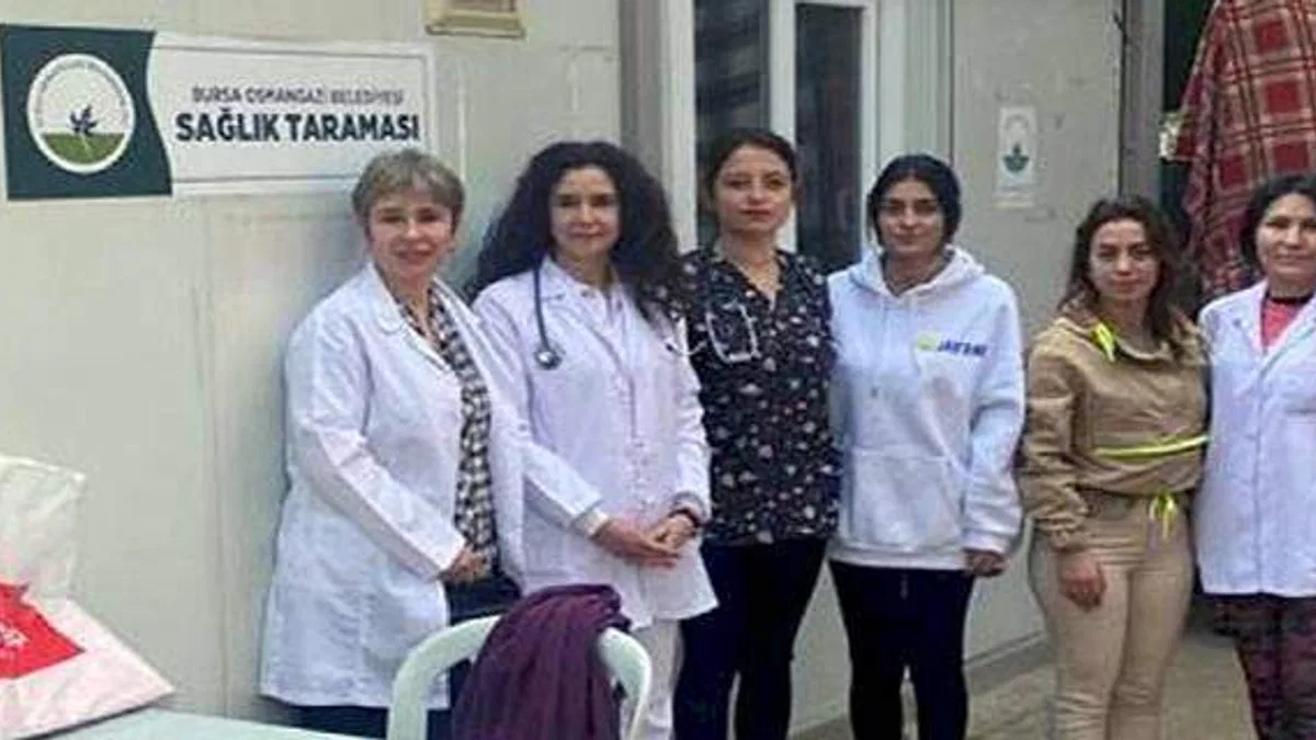 Osmangazi'den deprem bölgesinde sağlık taraması