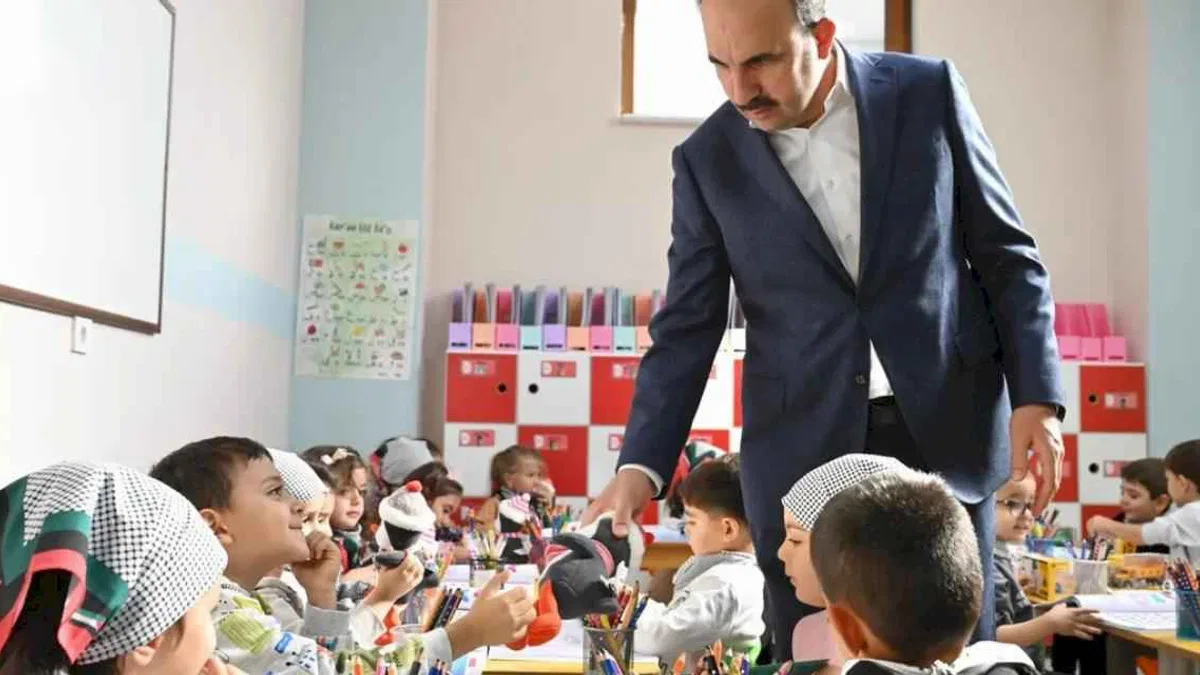 Konya'da minik öğrencilerden Filistin duyarlılığı