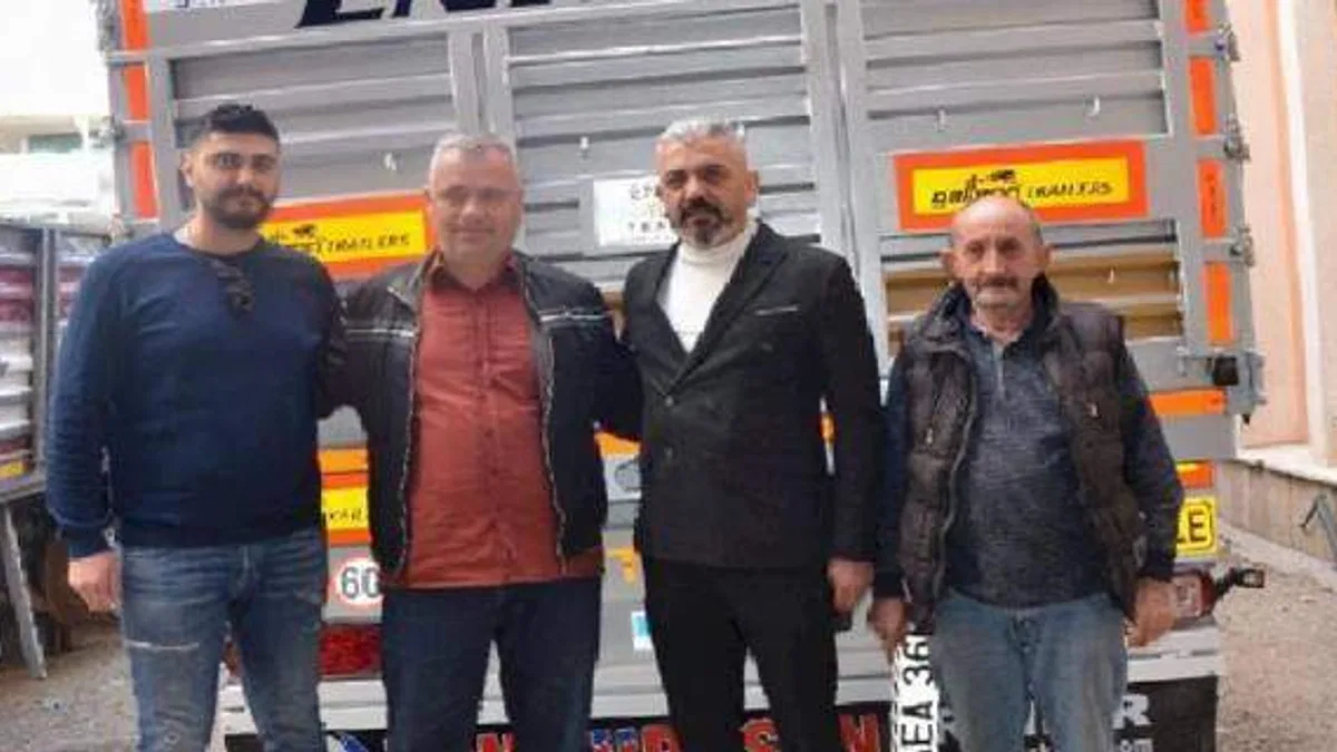 Kahraman şoföre yeni dorse hediye edildi