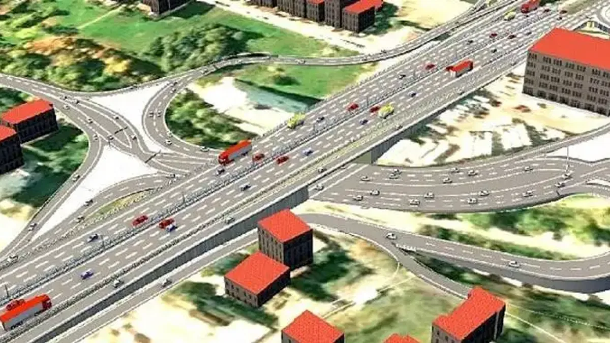 Kaşkaldere Kavşağı'nda yoğun çalışma
