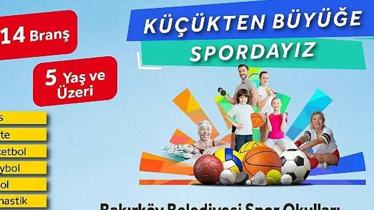 Bakırköy Belediyesi'nin Kış Spor Okulları Kayıtları Devam Ediyor