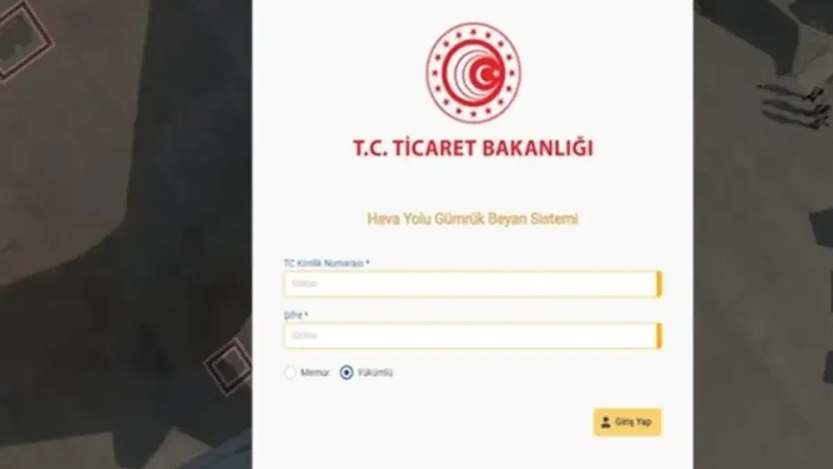 Havayolu Beyan Sistemi devrede