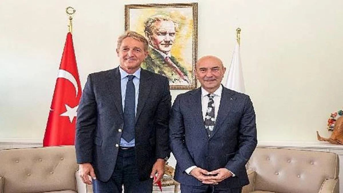 Başkan Soyer ABD Büyükelçisi Jeffry Flake'i ağırladı