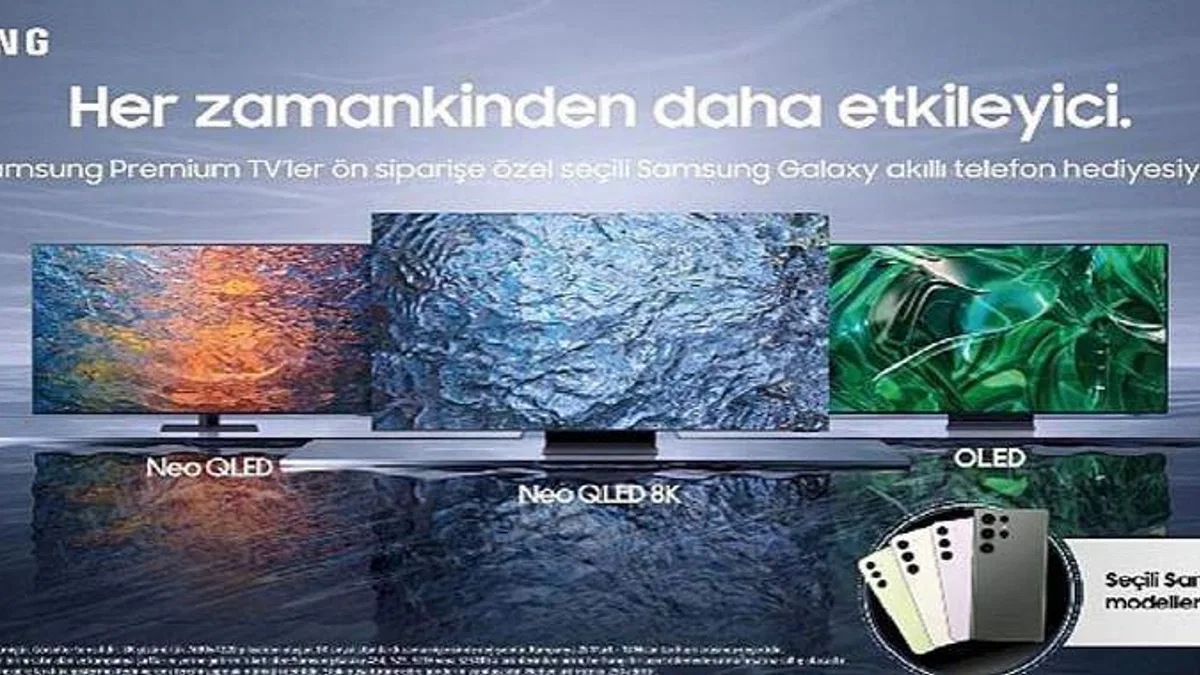 Samsung'dan premium TV alacaklara ön siparişe özel premium Galaxy akıllı telefon hediyesi