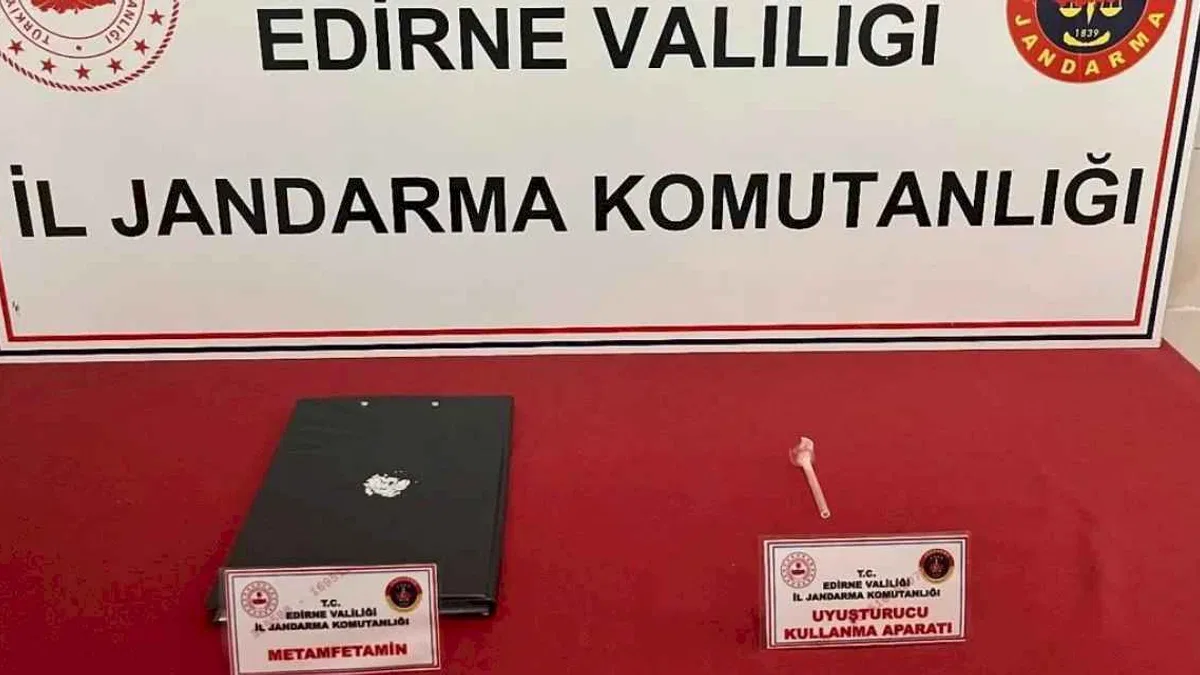 Enez'de uyuşturucu ele geçirdi!