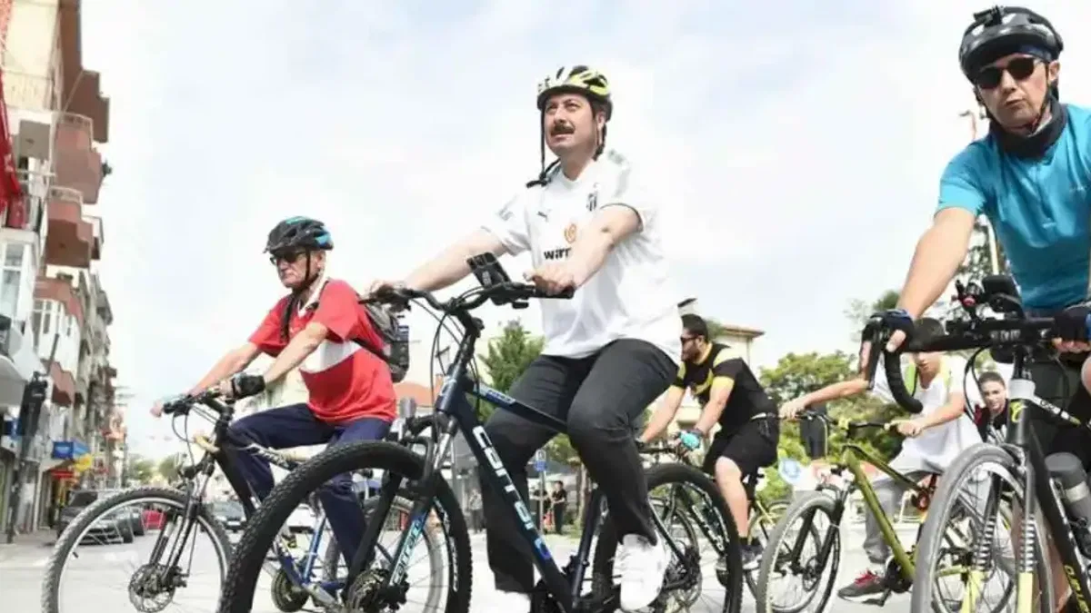 Bursa Yenişehir'de pedallar kurtuluşa çevirildi