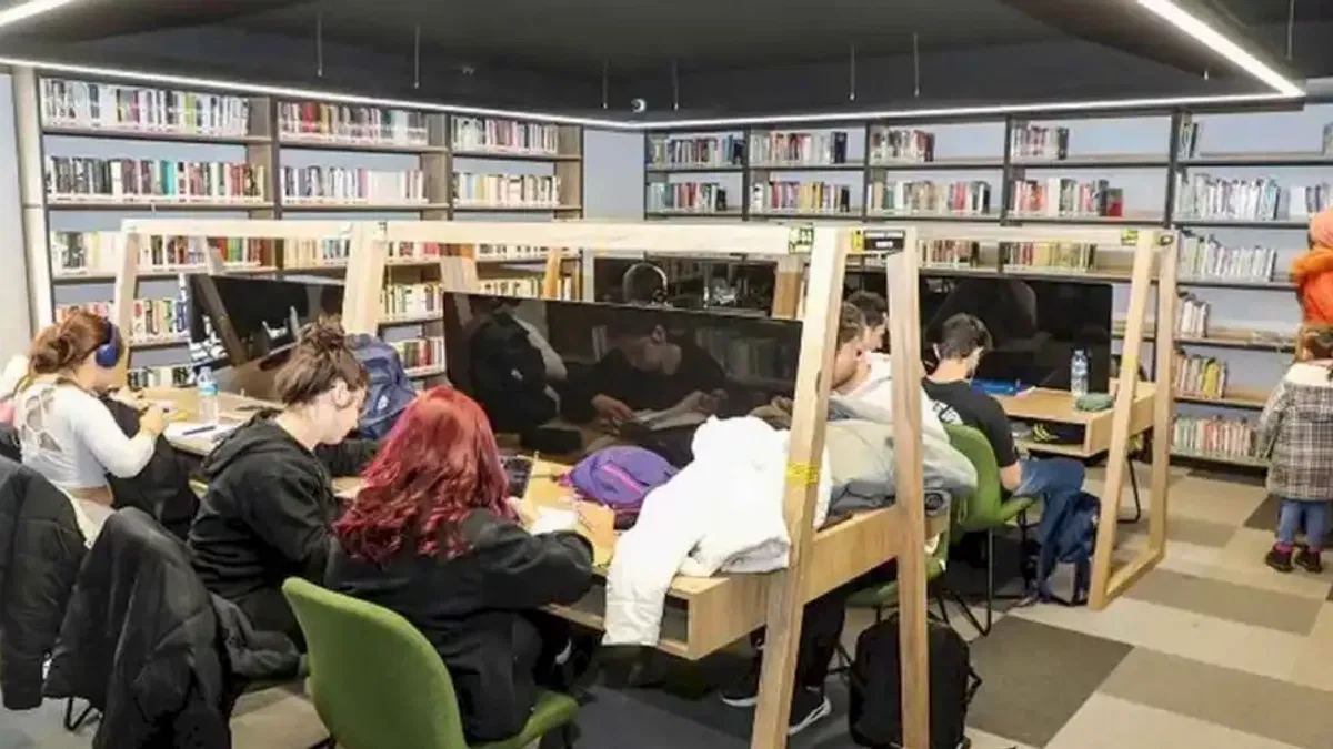 Kayserili öğrencinin çalışma adresi Talas kütüphaneleri