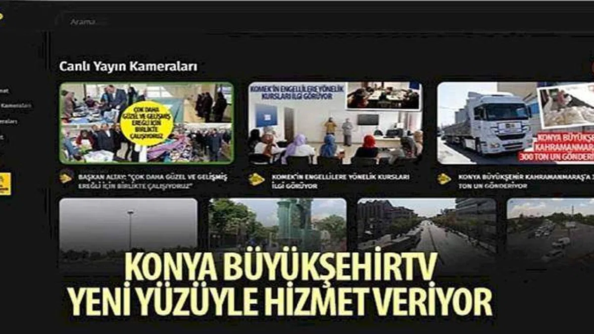 Konya BüyükşehirTV Yeni Yüzüyle Hizmet Veriyor