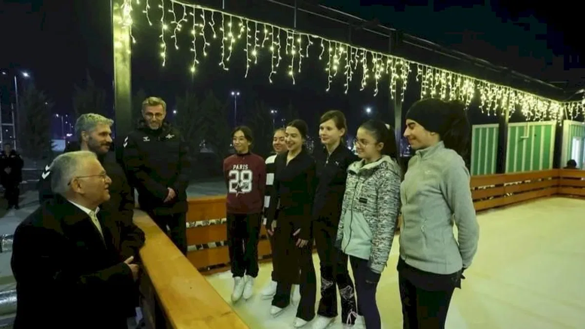 Kayseri'ye açık hava buz pateni pisti geliyor