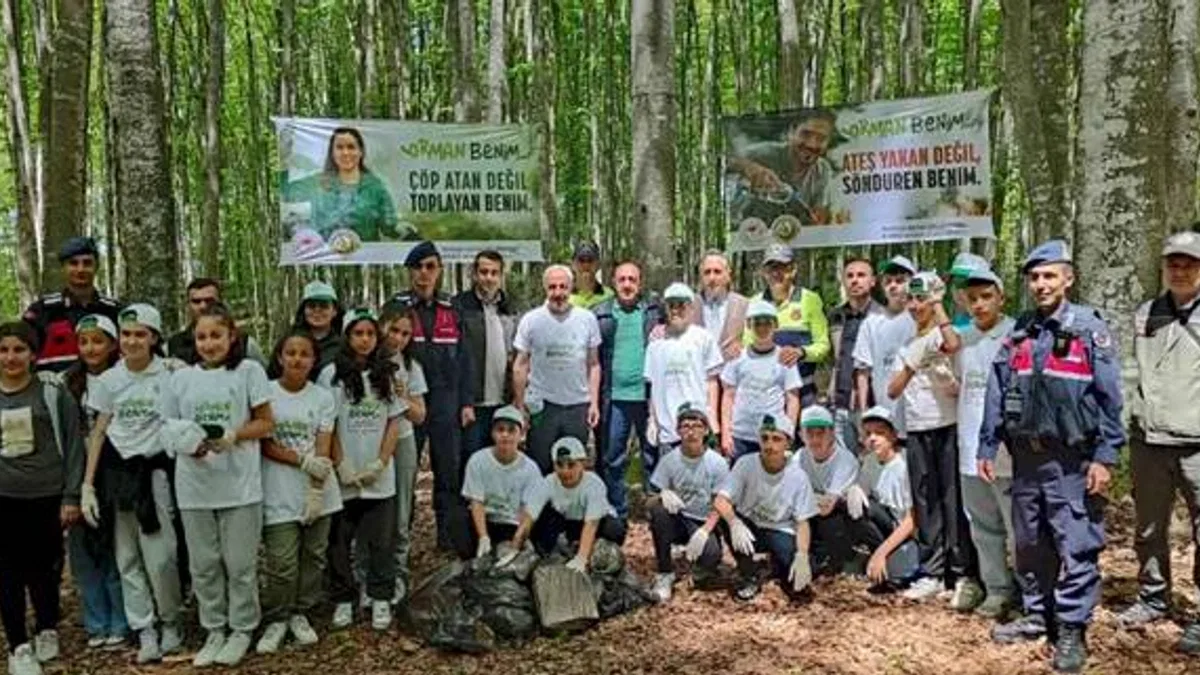 Gölcüklü miniklerden 'ormanlar benim' bilinci