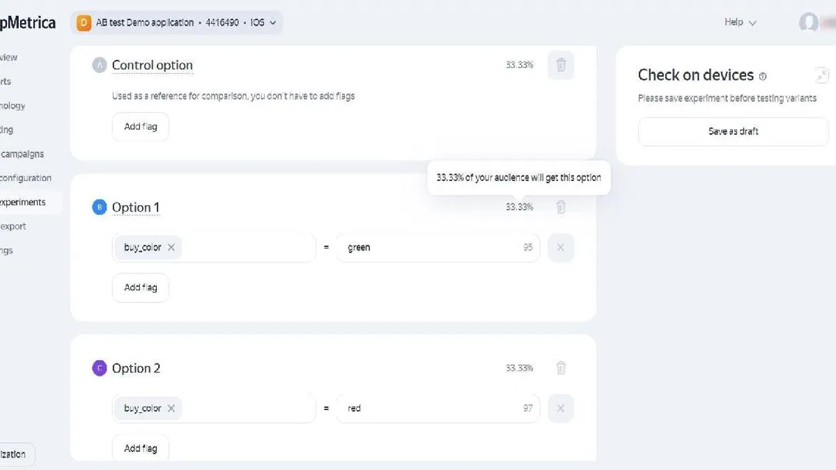 Yandex AppMetrica ile Pazarlama Fikirlerinin A/B Testleri Doğrudan ve Hızla Yapılıyor