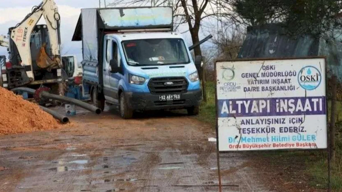 Ordu Fatsa’da içme suyu hatları yenileniyor