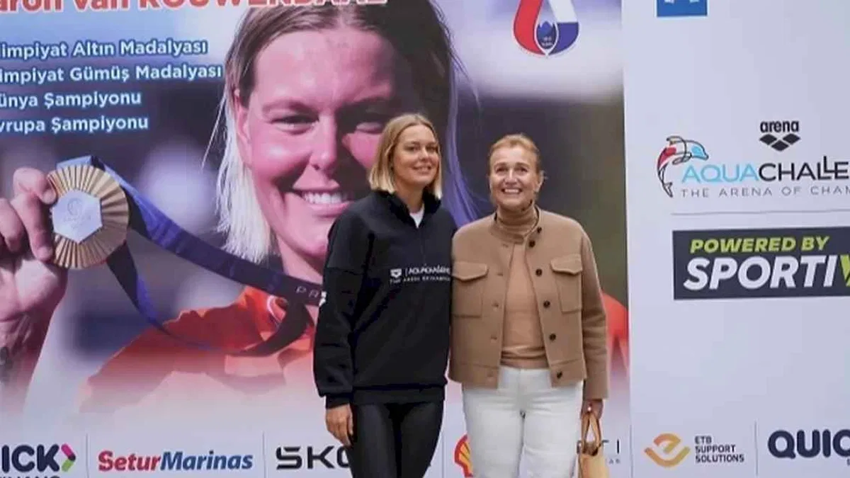 Olimpiyat şampiyonu Sharon van Rouwendaal Türkiye'de