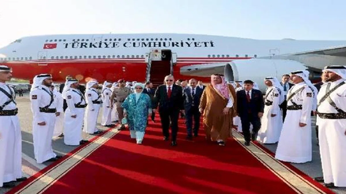 Cumhurbaşkanı Erdoğan Katar'da