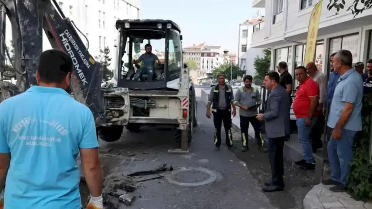Nevşehir'de altyapı yenileme çalışmaları sürüyor
