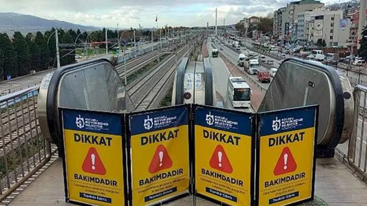 İzmit'teki yürüyen merdiven 2 gün kapalı olacak