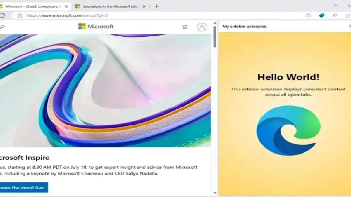 Microsoft Edge Kenar Çubuğuna Eklenti Geliştirme Desteği Geldi