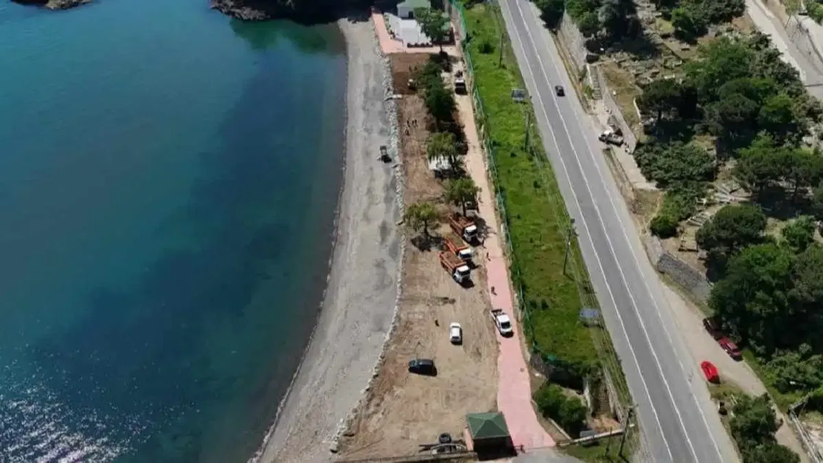 Ordu plajlarında yaz mesaisi