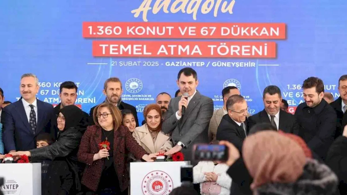 Gaziantep Güneyşehir’de bin 427 sosyal konuta daha temel