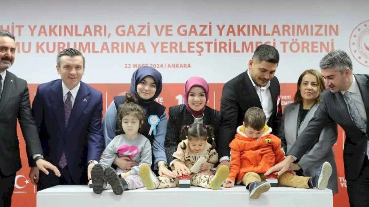591 şehit ve gazi yakını daha kamuya yerleşti