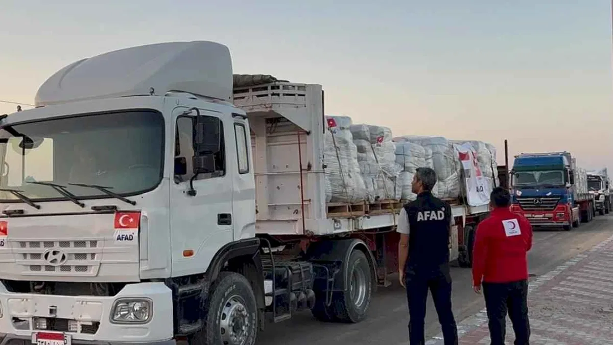 Türkiye'nin Gazze'ye insani seferberliği sürüyor... 101 bin 725 ton yardım ulaştırıldı