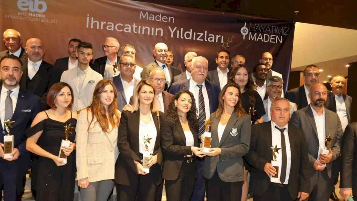 Egeli maden ihracatçıları ödüllerine kavuştu