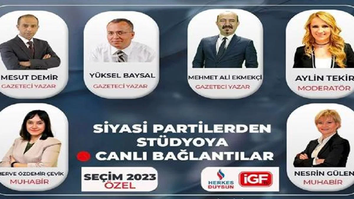 İGF üyesi medyalarda kesintisiz özel canlı yayın saat 17'de başlıyor