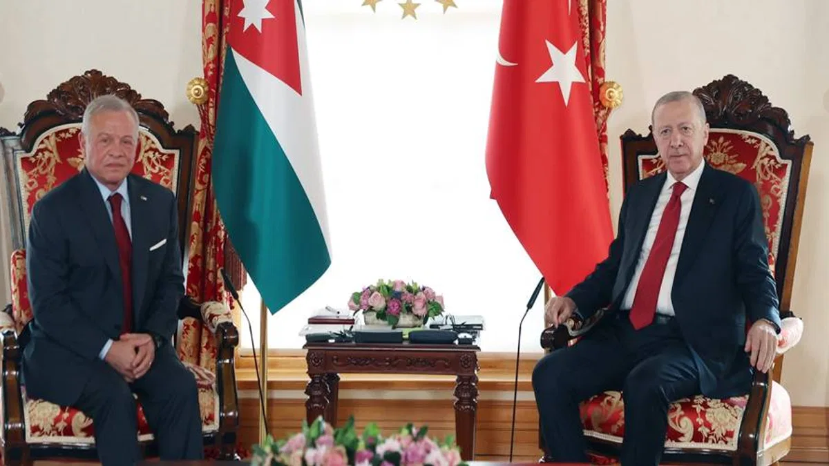 Cumhurbaşkanı Erdoğan Ürdün Kralı Abdullah ile bir araya geldi
