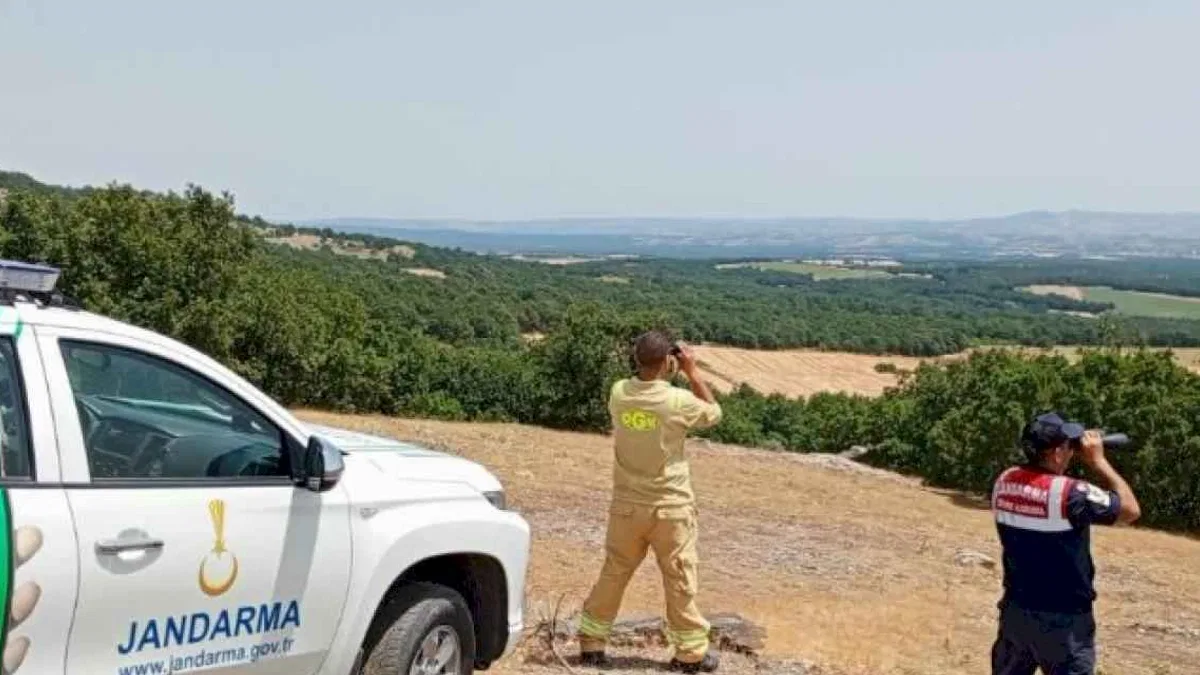 Jandarma orman yangınlarıyla mücadelede ediyor