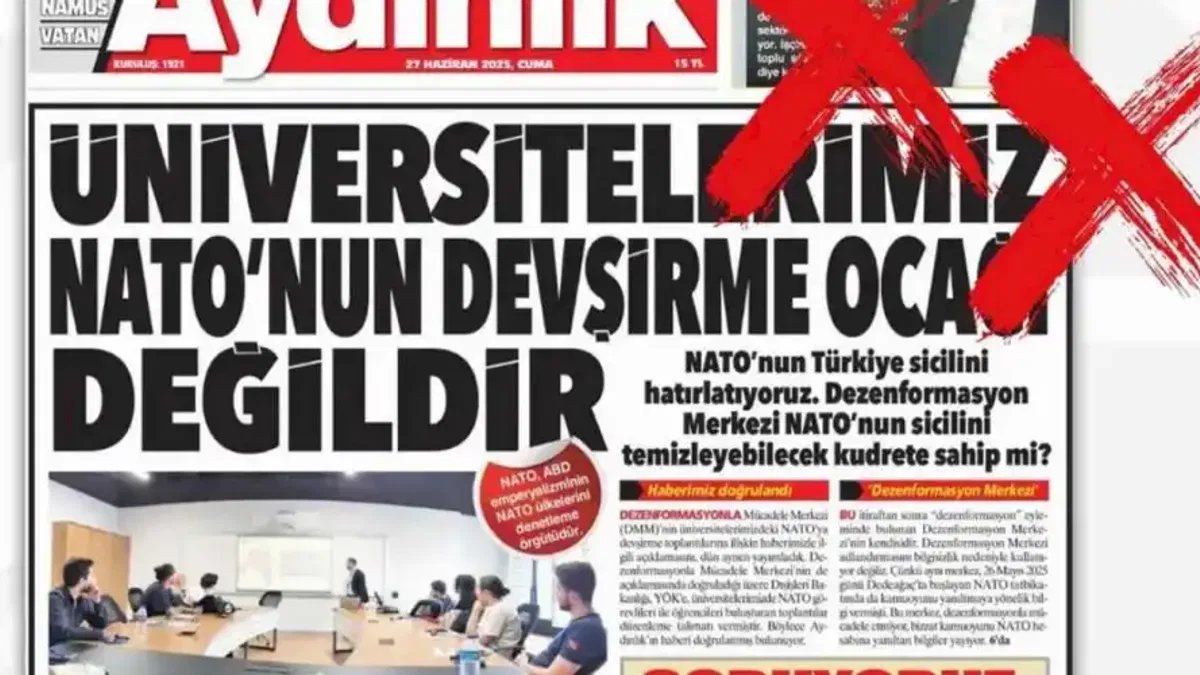 DMM’den Aydınlık’a “Gerçek Dışı” tepki