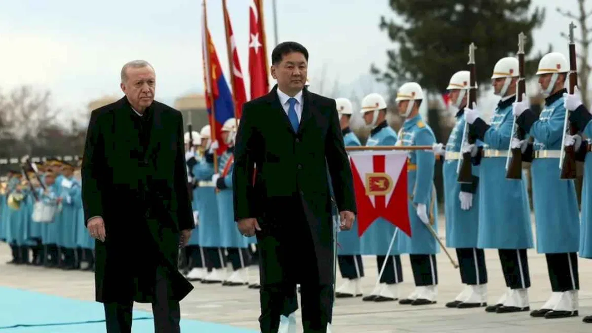 Moğolistan Cumhurbaşkanı Ankara'da