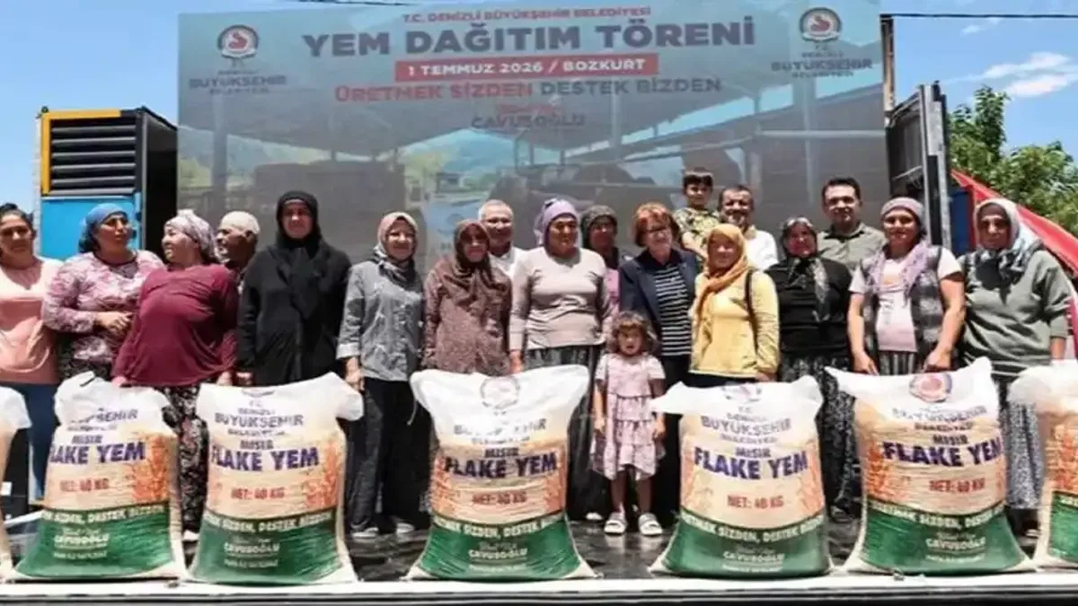 Denizli’de ‘Yem Desteği Projesi’ üreticiye can suyu oldu