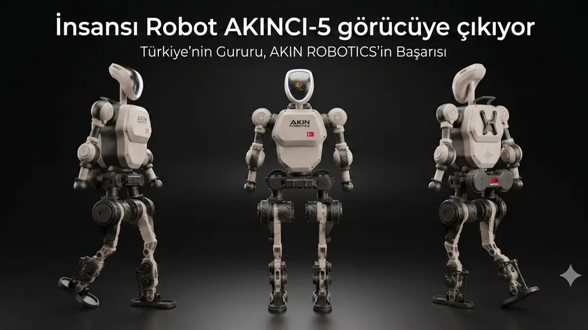 Türkiye’nin Robotik Miladı: İnsansı Robot AKINCI-5 görücüye çıkıyor!