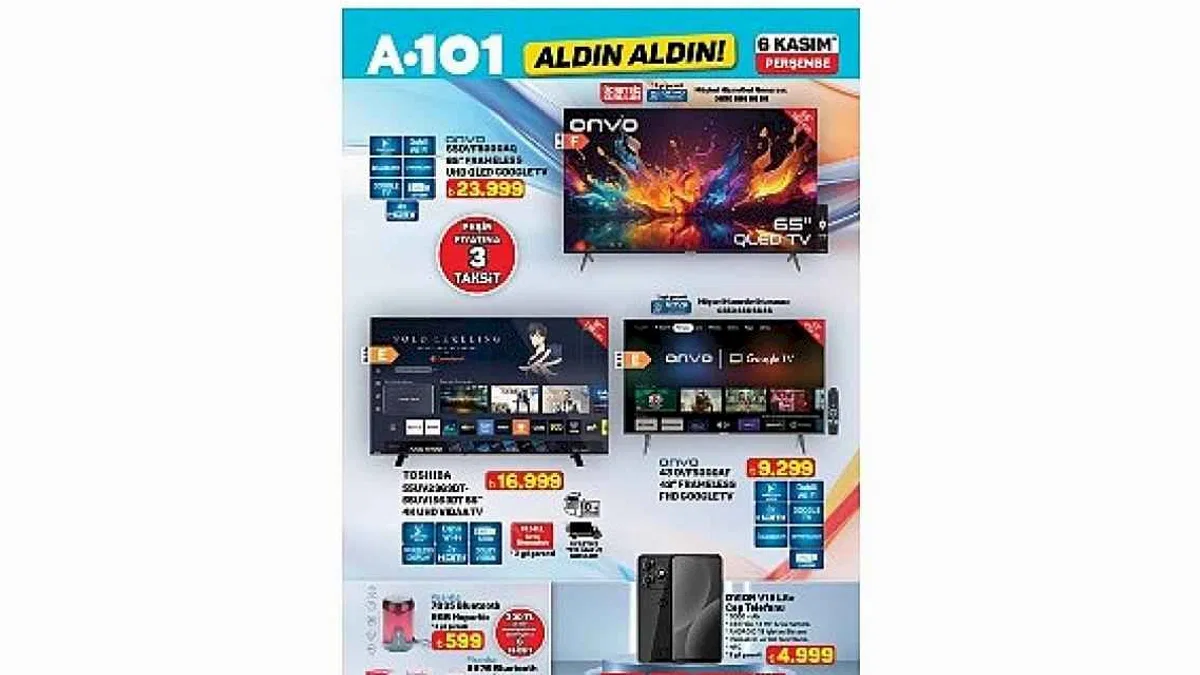 6 Kasım'da A101'de Teknolojik Ürünler Tüketiciyle Buluşuyor