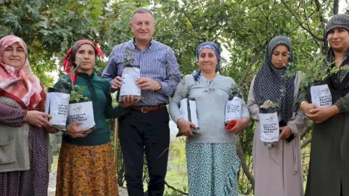 Hatay'da 700 aileye daha fidan desteği