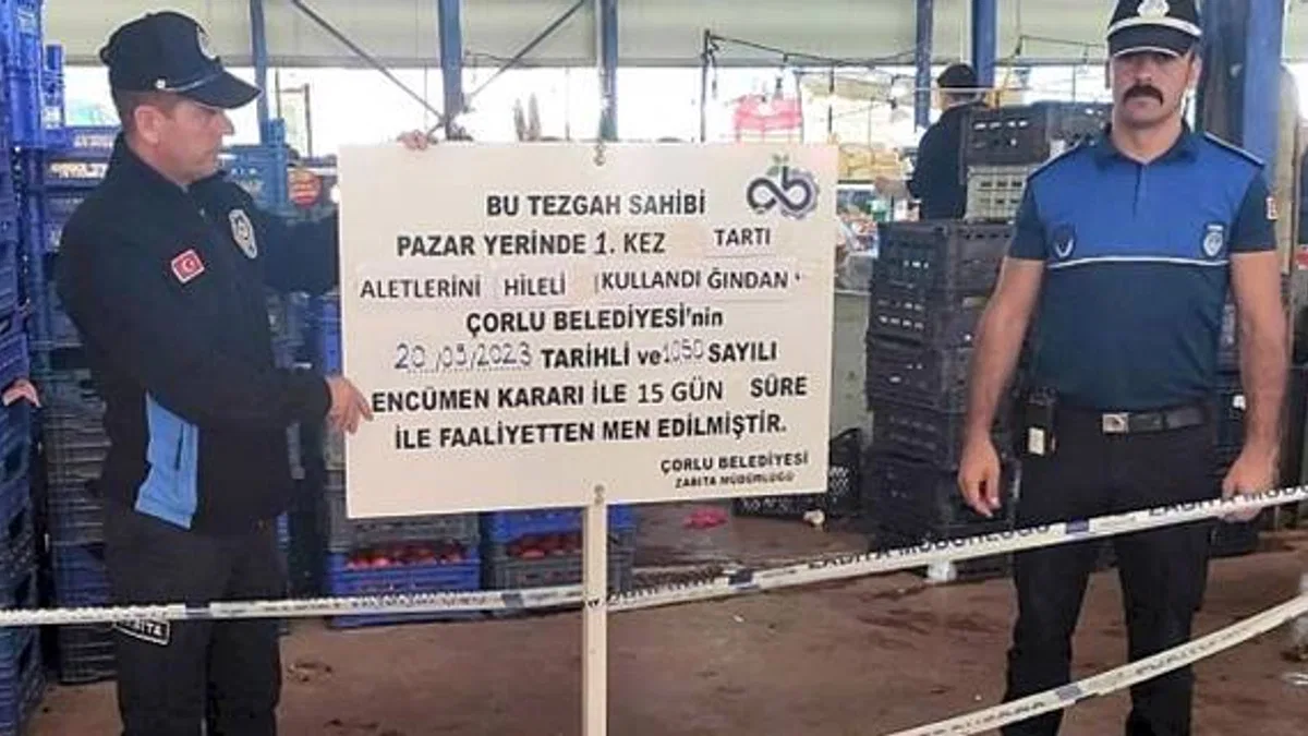 Kurallara Uymayan Pazarcılara Ceza Verildi