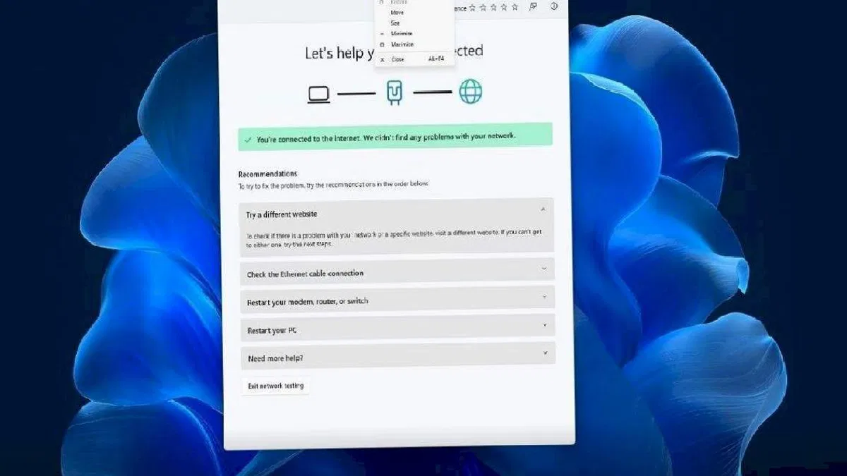 Windows 11, Ağ Sorunlarına Yönelik API Destekli Yeni Özellik Alıyor