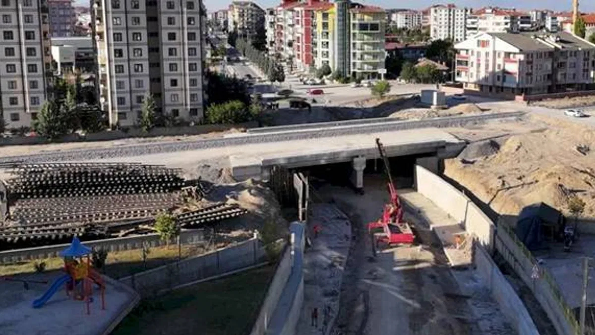 Ereğli'de Karaman-Ulukışla hızlı tren hattına yakın mercek