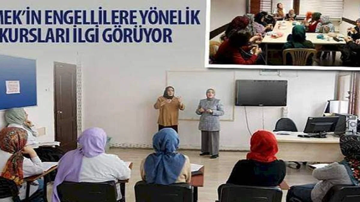 KOMEK'in Engellilere Yönelik Kursları İlgi Görüyor