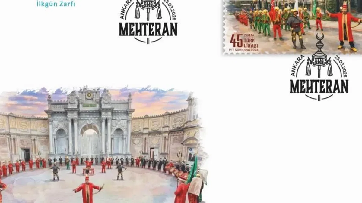PTT'den 'mehteran' temalı ilkgün zarfı
