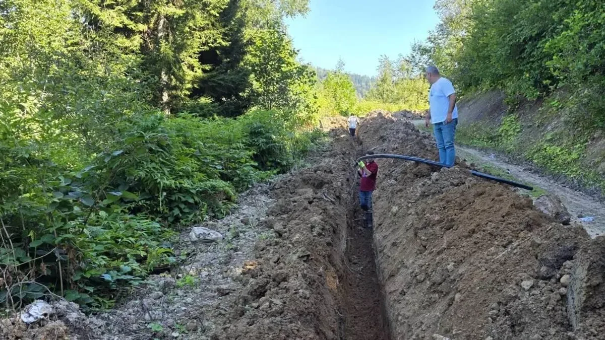 Trabzon Şalpazarı içme suyu altyapısı güçleniyor