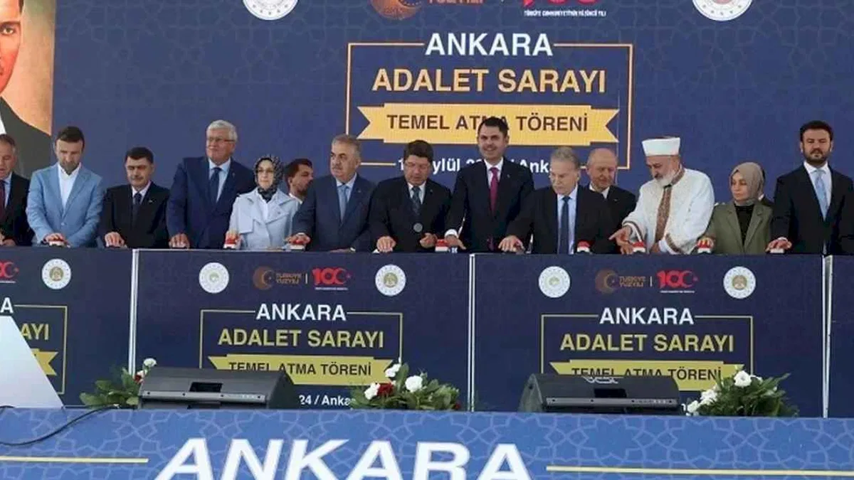 Yeni Ankara Adalet Sarayı'nın temeli atıldı