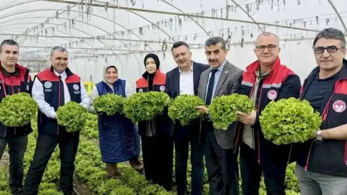 Bursa'da 'Yeşilliğe Özen Sofrada Güven' hasadı