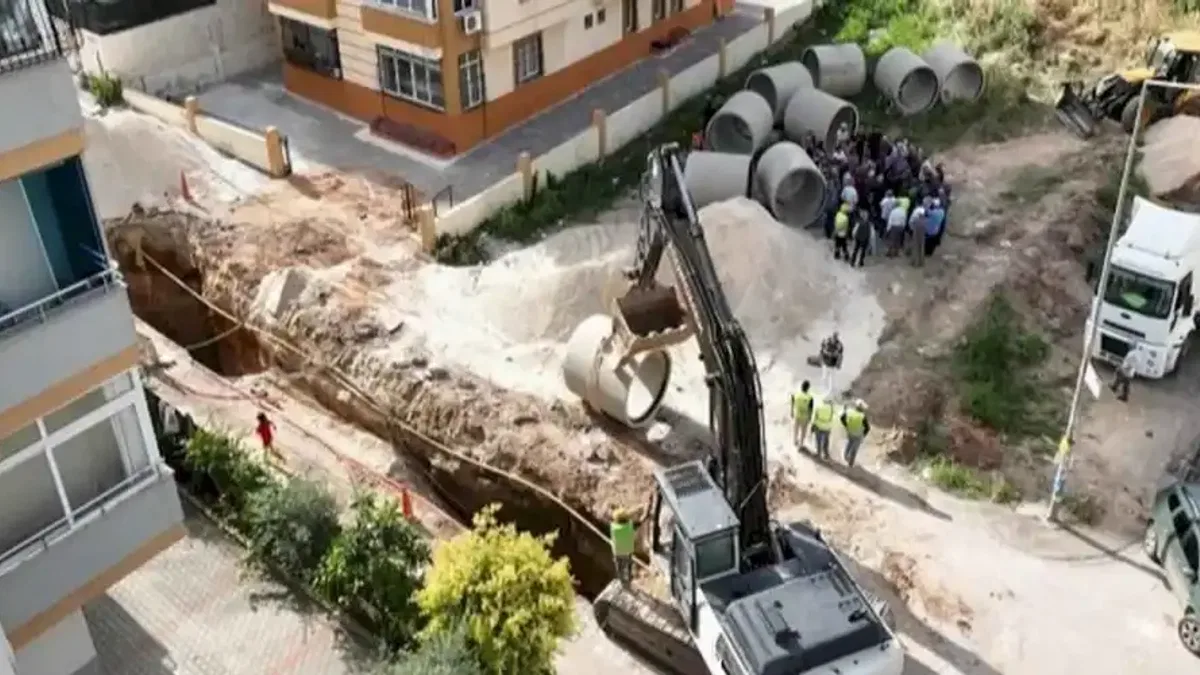 ASKİ'den yeni yağmur hattı inşaatı