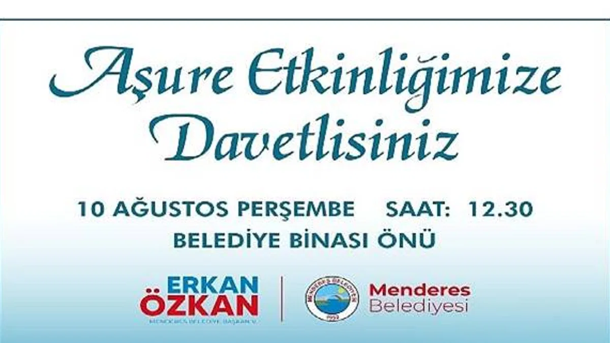 Menderes'te Aşure Günü Etkinliği