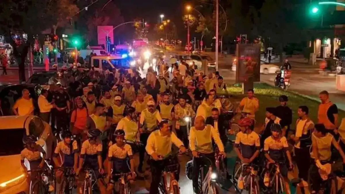 Gaziantep’te arabasız gün kortejiyle hareketli mesaj