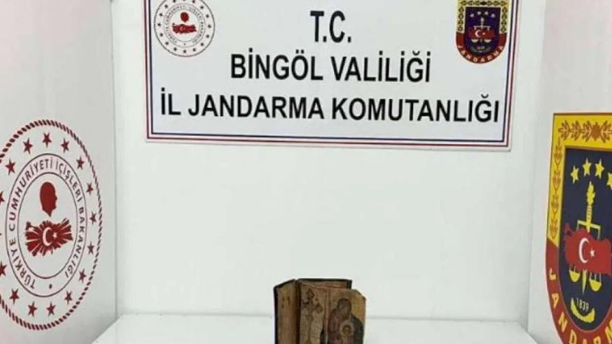 Bingöl’de tarihi eser kaçakçılığı operasyonu