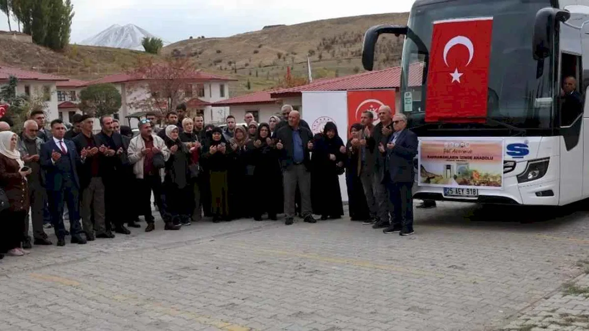 Erzurum'dan 36 şehit yakını aile Çanakkale’ye uğurlandı