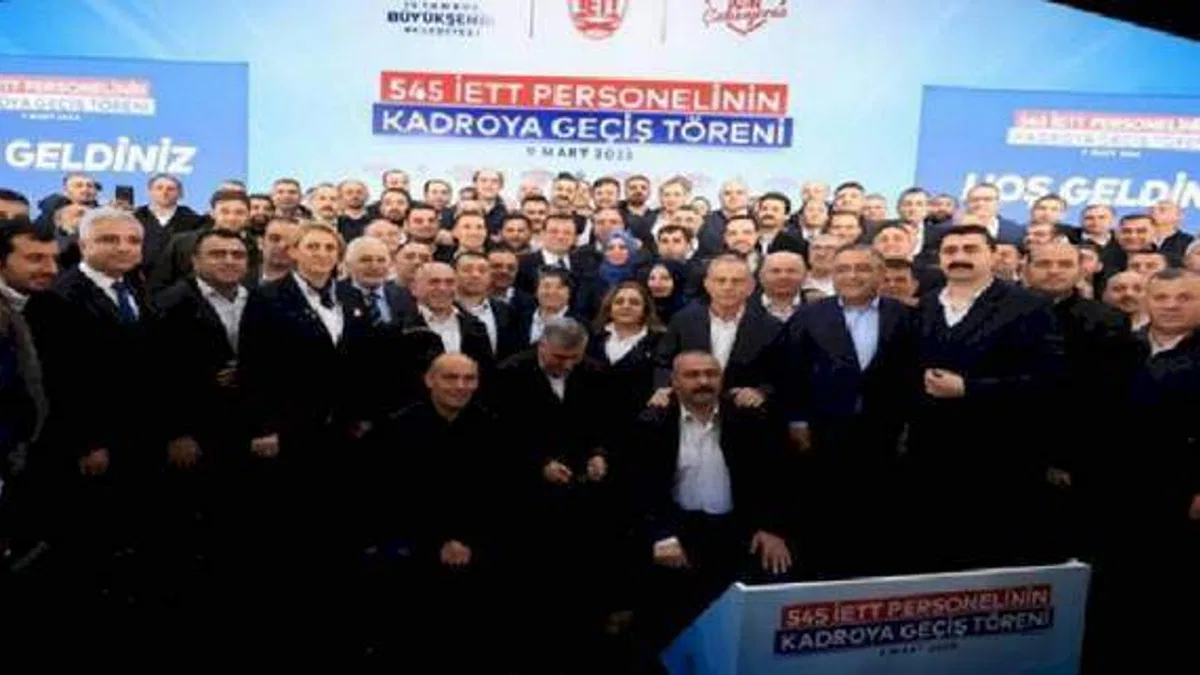 Kadroya alınan İETT'li sayısı bin 800'ü aştı
